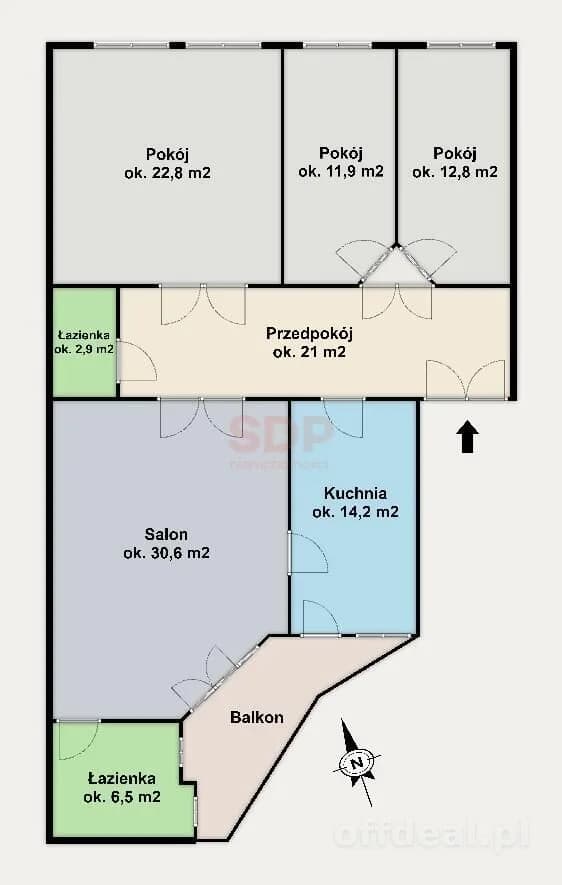 Przestronne mieszkanie w pięknej kamienicy|centrum