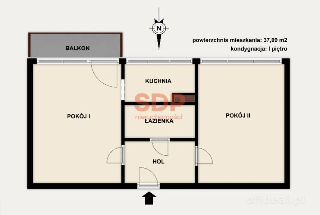 Słoneczne 2 pokoje z balkonem na I piętrze, Teofilów!