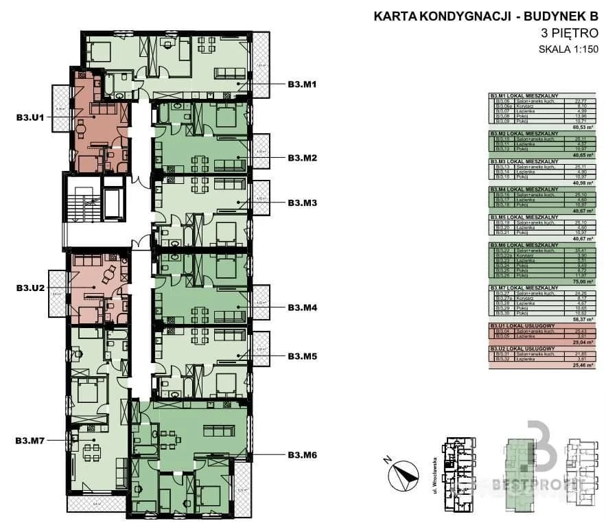 2-room apartment for sale in Słupsk | 40.67 m²