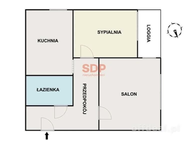 2 pokoje na parterze z loggią | Metro Bródno 600m