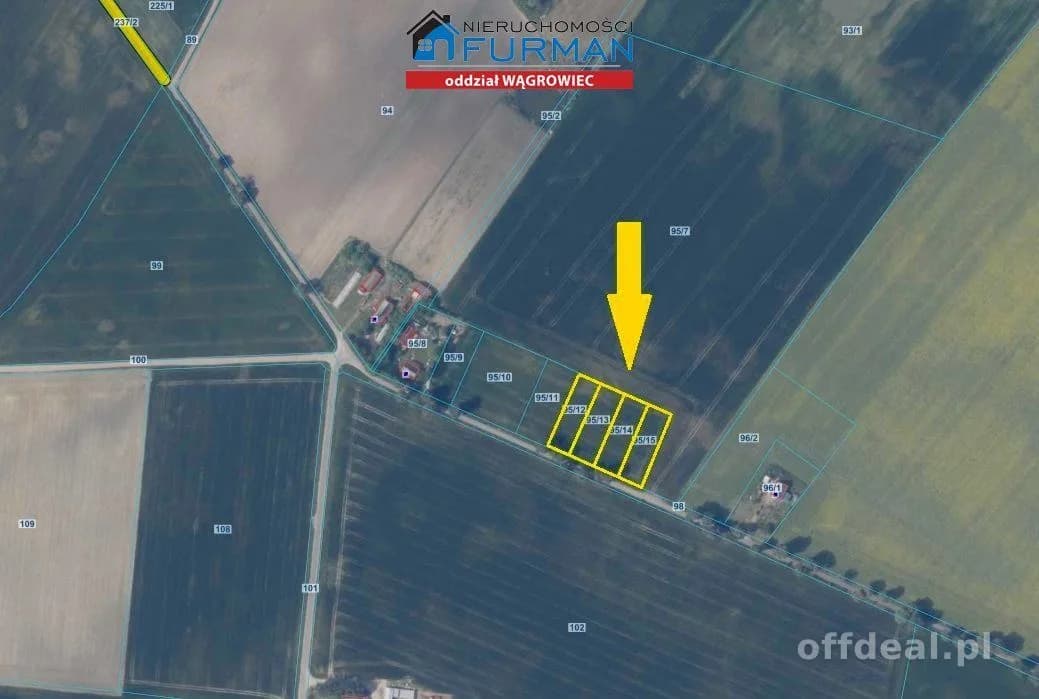 terrain à vendre à Grylewo | 1 249 m²
