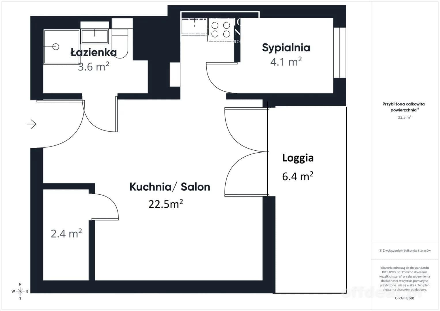 Apartament 2p. os. Sakura,Ursynów, 9 piętro