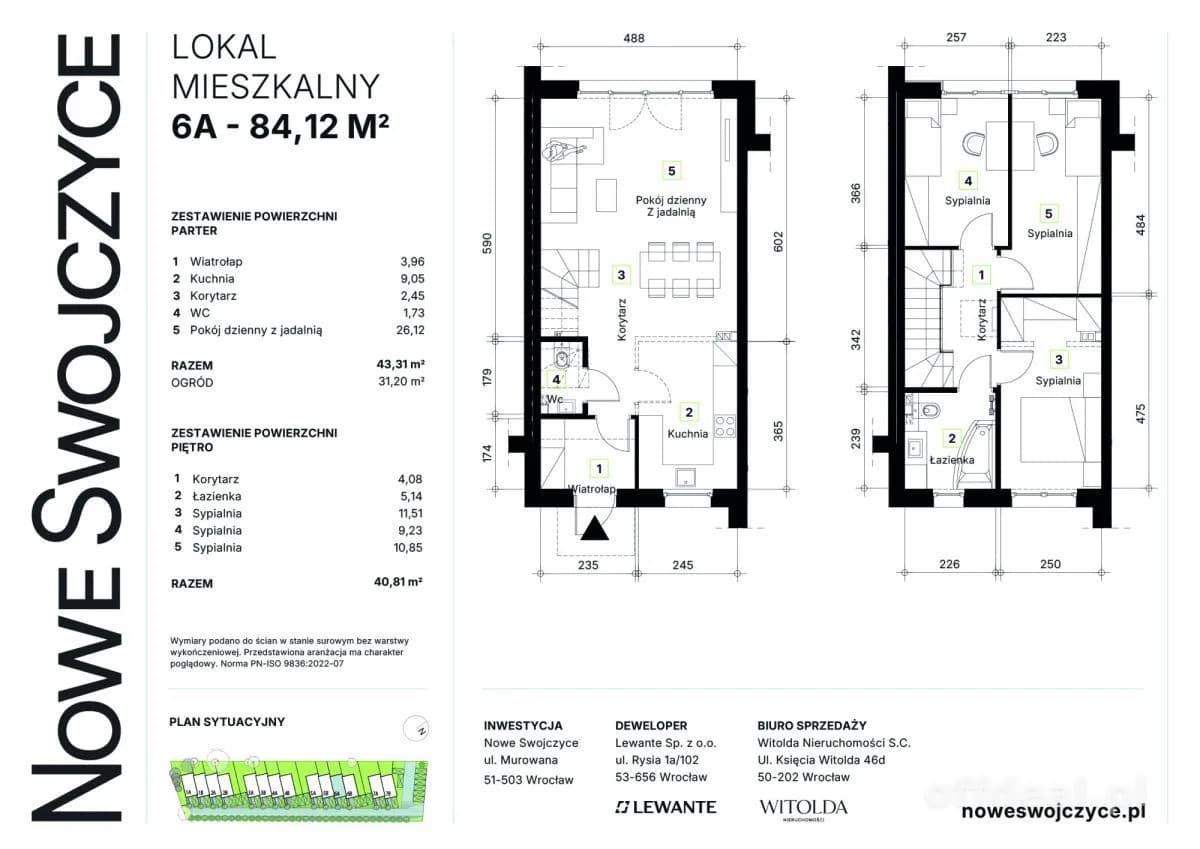 4-Zimmer Haus zum Verkauf in Wrocław, Psie Pole, Wojnów | 84,12 m²