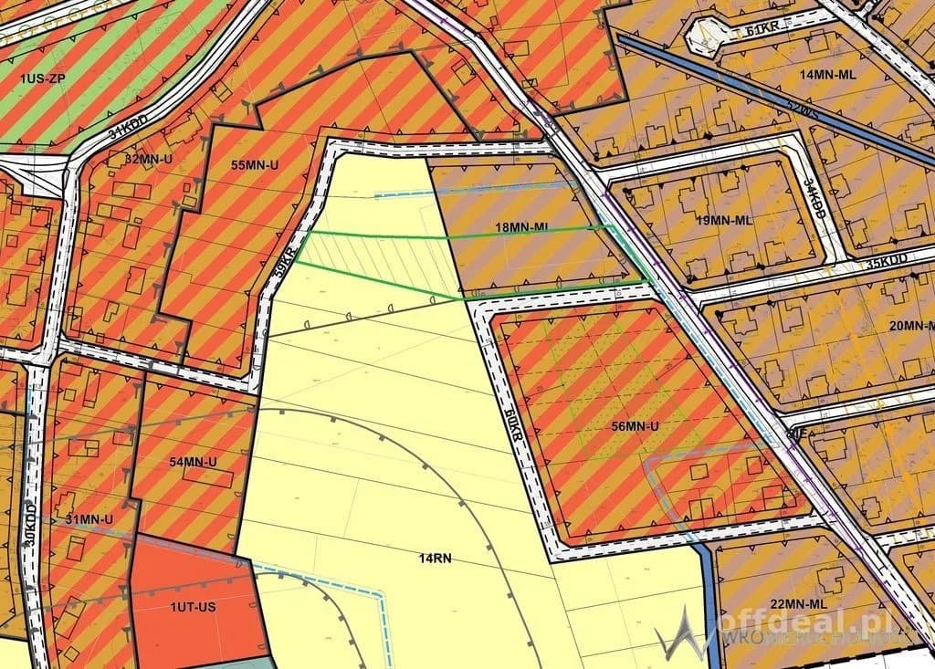 Działka budowlana 6477 m² – Chrząstawa Wielka