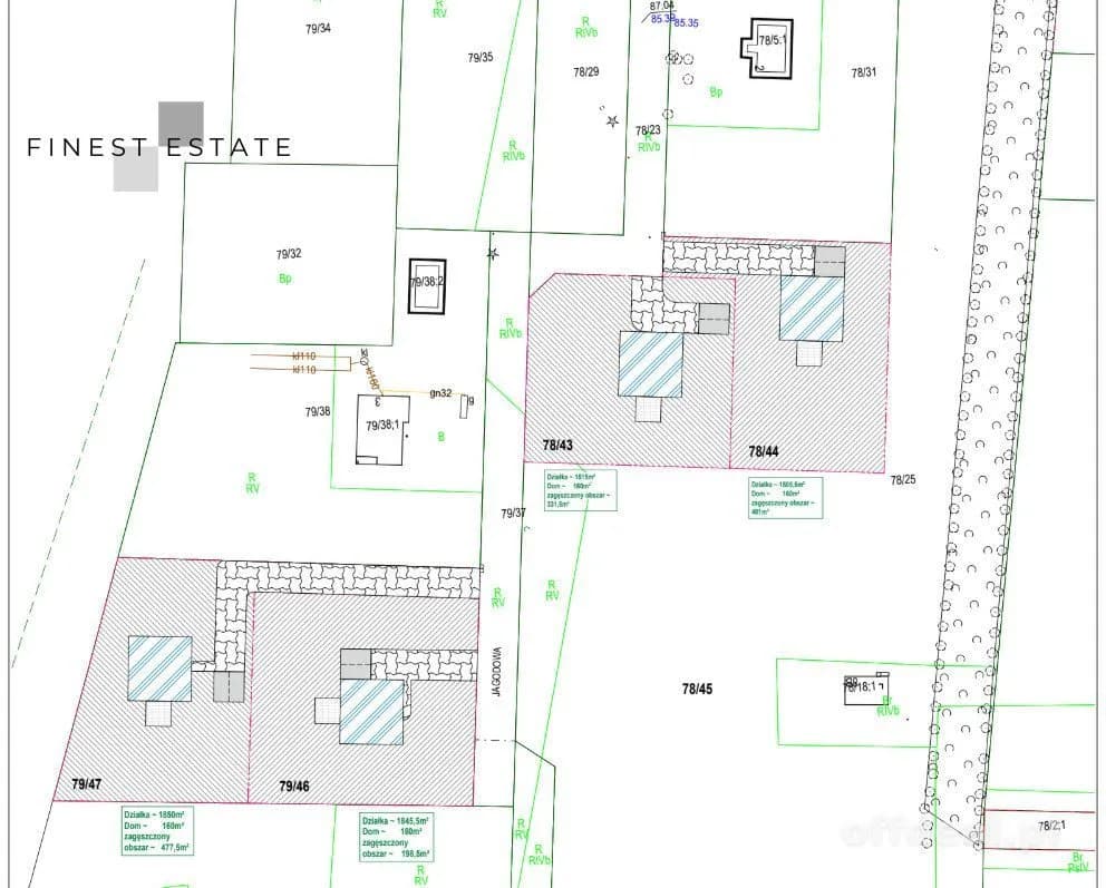 Zdjęcie 2: Działka, 1515 m², Podkampinos