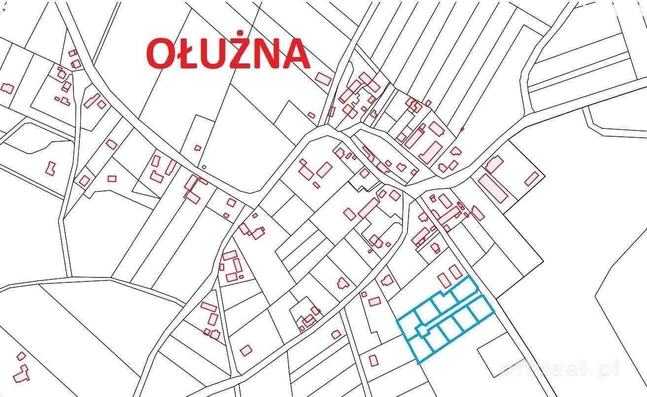 ділянка на продаж у Ołużna | 801 m²