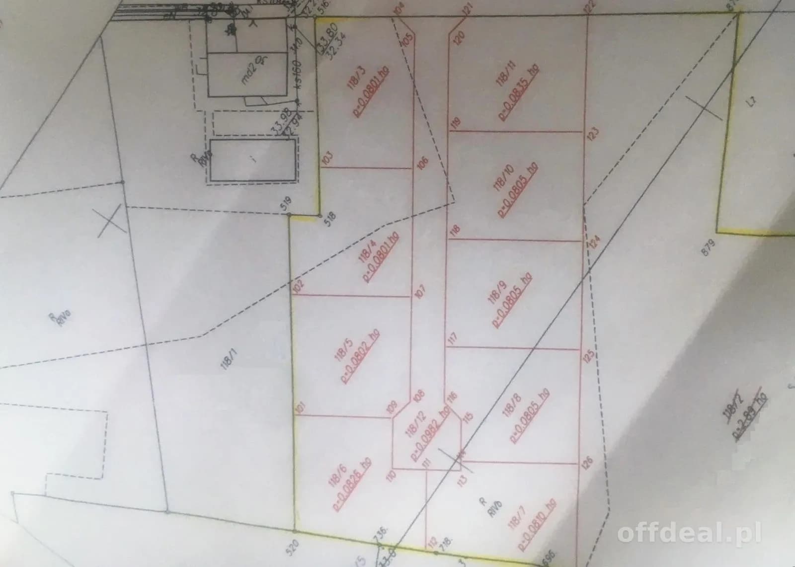 ділянка на продаж у Ołużna | 801 m²