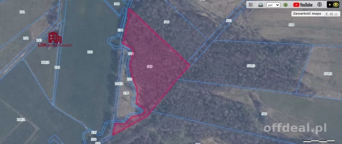 Nieruchomość gruntowa nad rzeką Redą z potencjałem