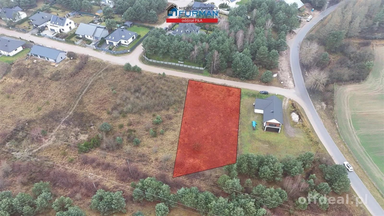 DZIAŁKA O POW. 1501m2, DOBRZYCA, GM. SZYDŁOWO