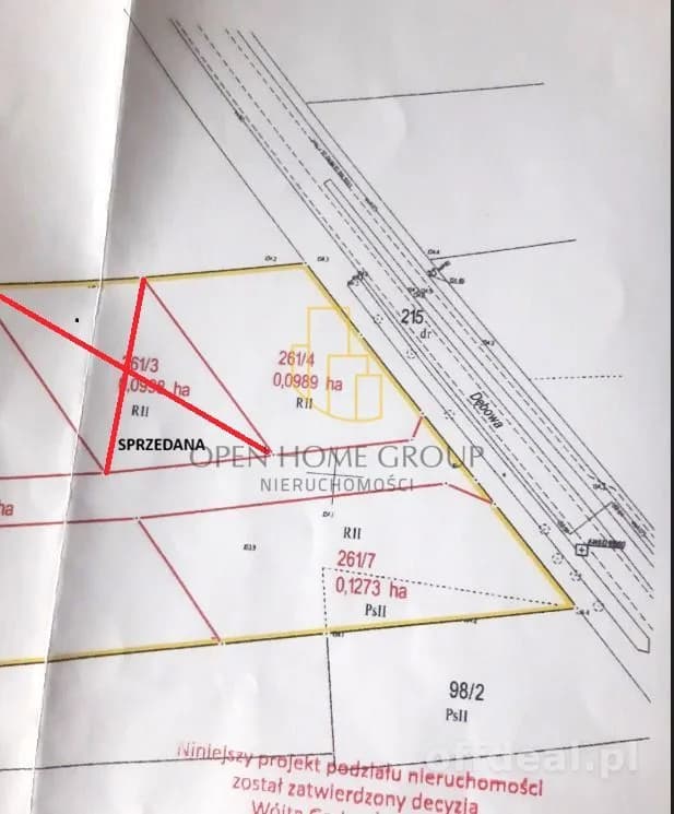 plot for sale in Mnichowice