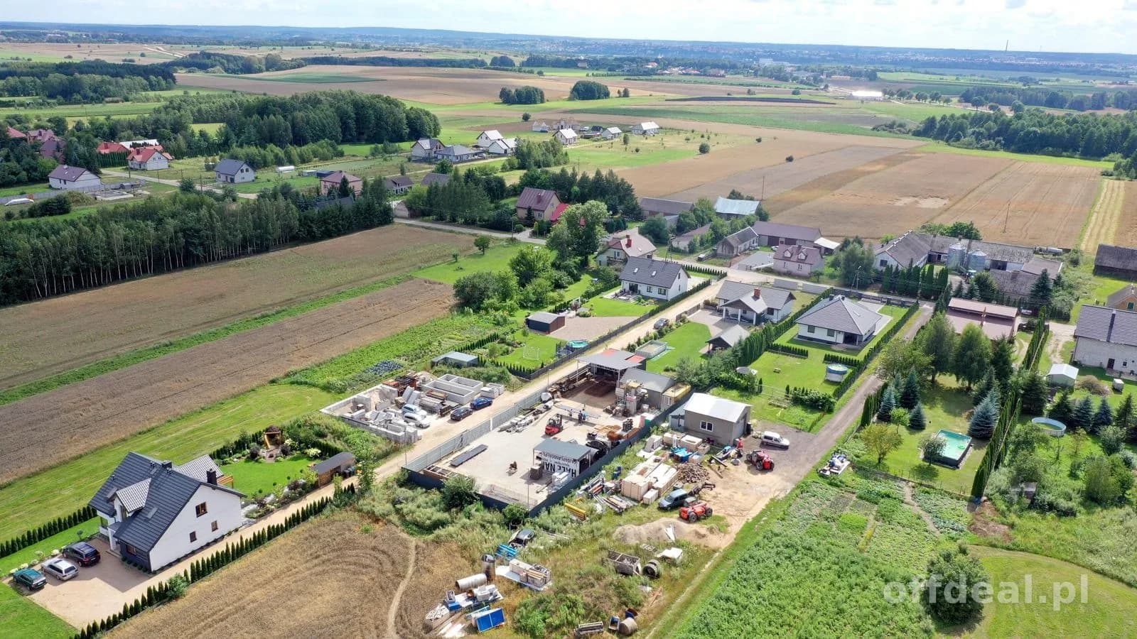 Gotowa baza pod firmę: 1300 m² + wjazd TIR + hala 380 m² | Dom
