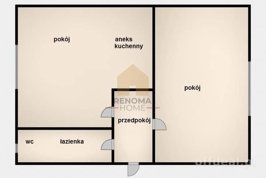 appartement à vendre à Wałbrzych, Nowe Miasto | 2 pièces | 41 m²