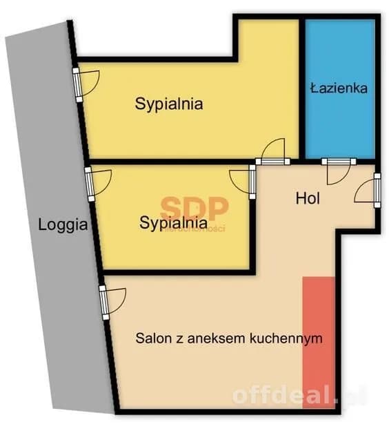 Apartament 3 pokoje | Quorum | Sikorskiego | Loggia | Widok na rzekę