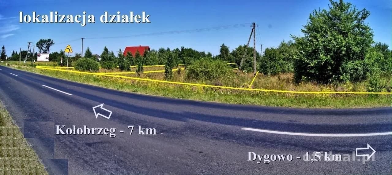 terrain à vendre à Dygowo | 1 631 m²