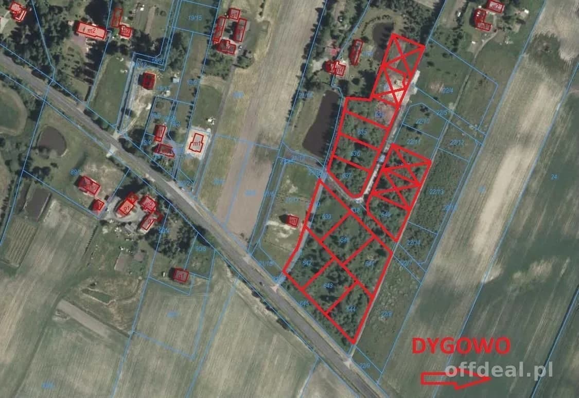 terrain à vendre à Dygowo | 1 631 m²