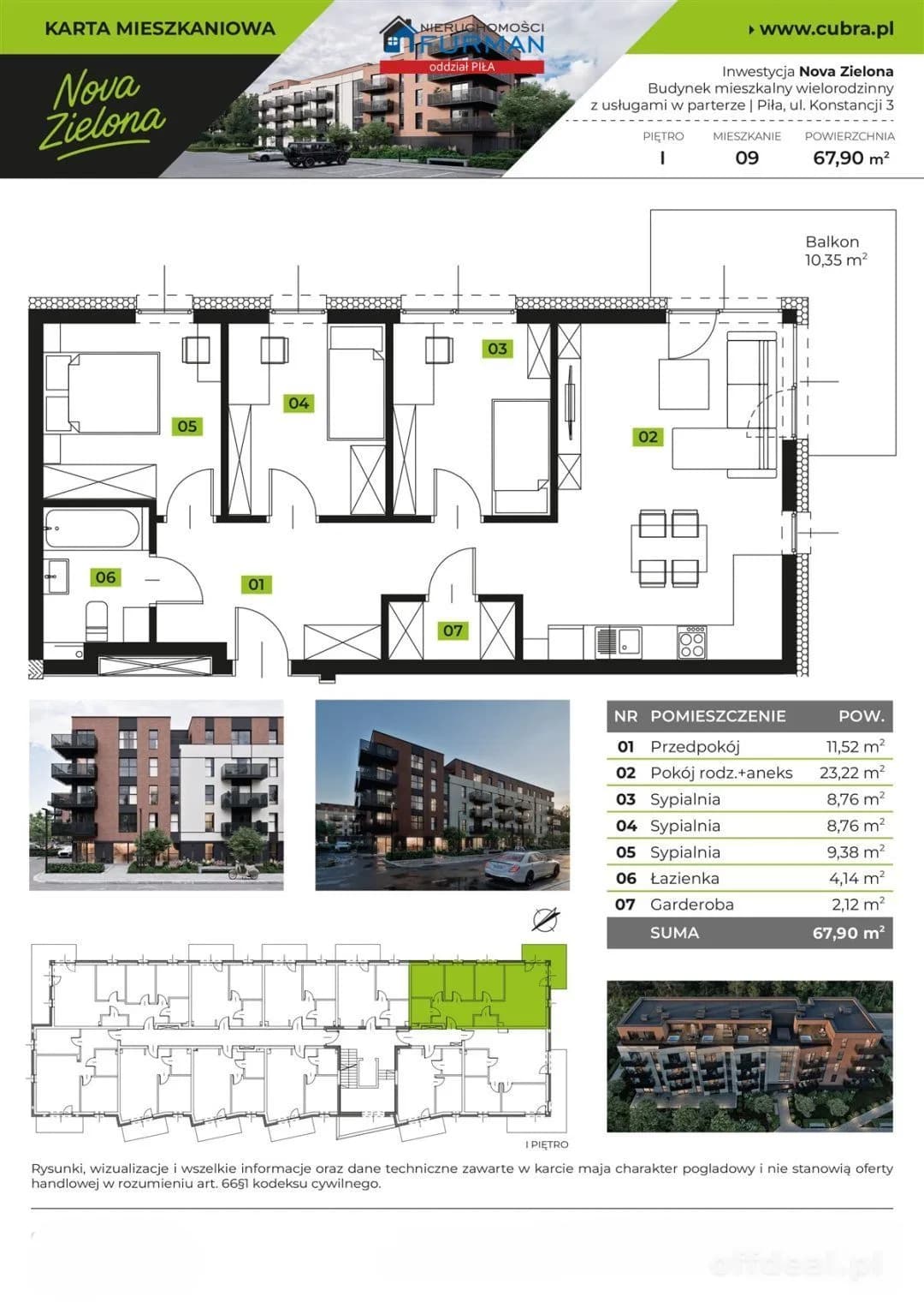 Zdjęcie 1: Mieszkanie, 4 pokoje, 68 m², Piła