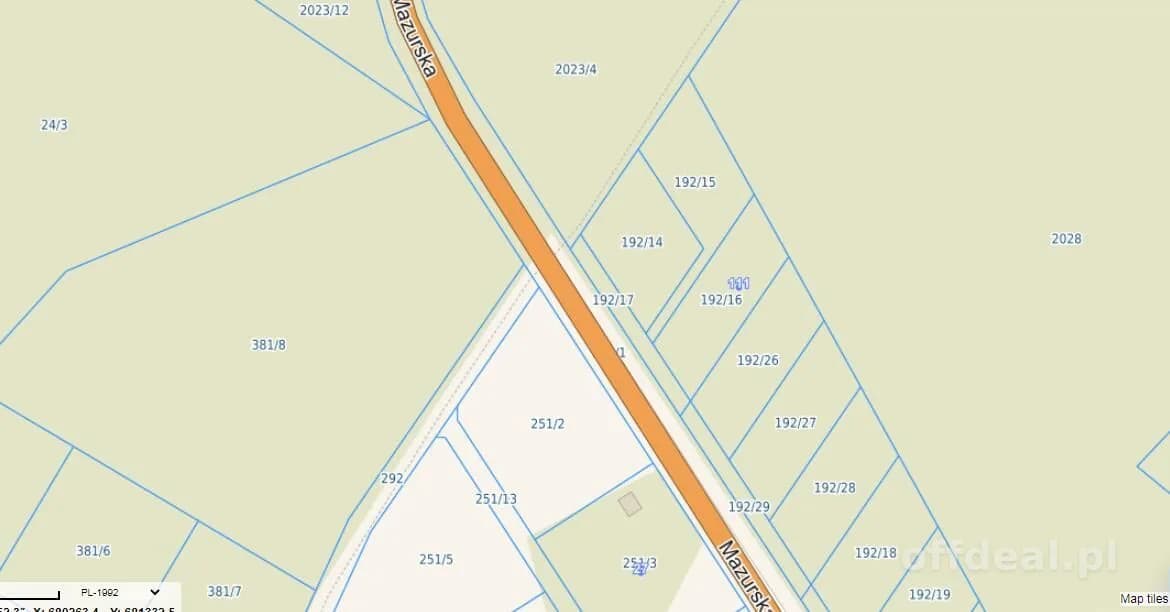 plot for sale in Rydzewo | 1,424 m²