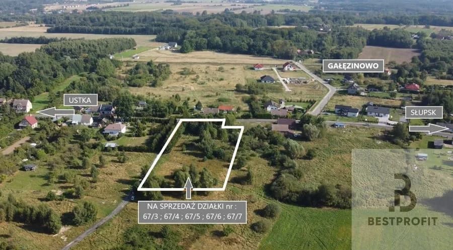 Sprzedam kompleks 5 działek Gałęzinowo,Słupsk,Ustka