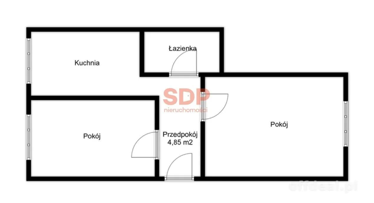 2 pokoje w pełnym rozkładzie z oddzielną kuchnią