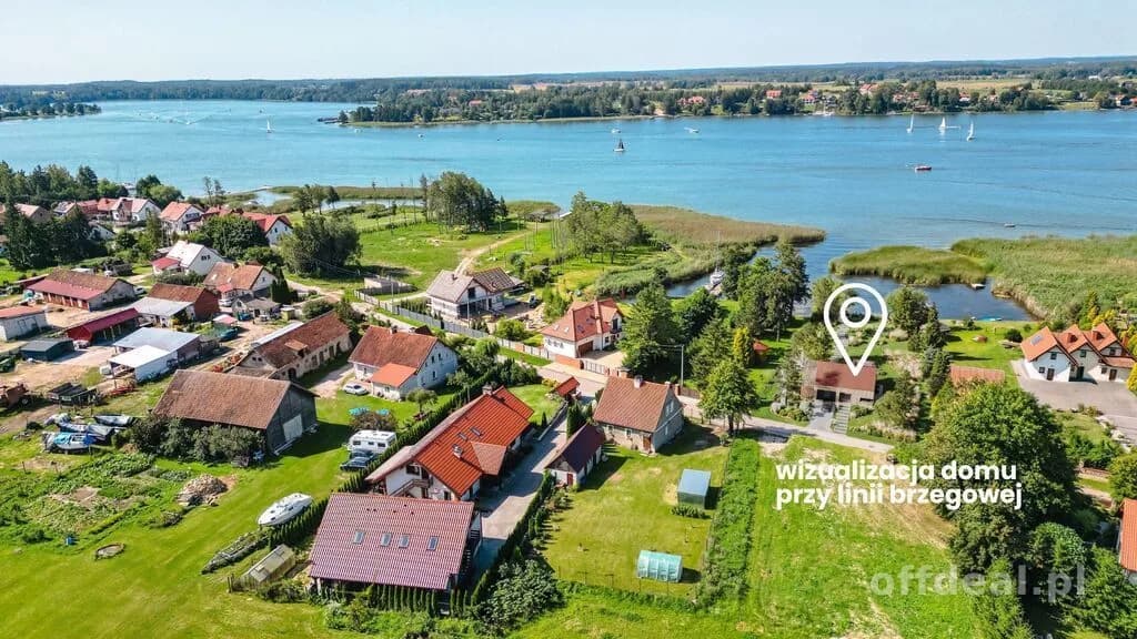Tałty - dwie działki z MPZP, linia brzegowa SWJM