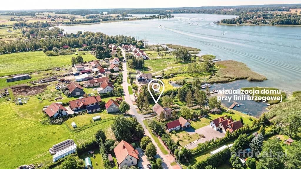 Tałty - dwie działki z MPZP, linia brzegowa SWJM