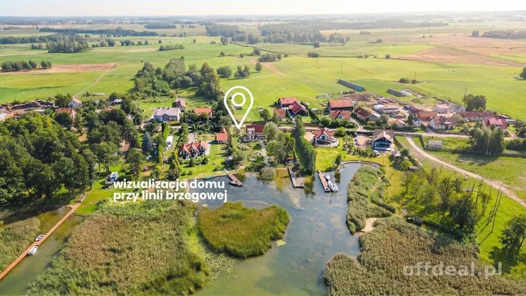 Tałty - dwie działki z MPZP, linia brzegowa SWJM