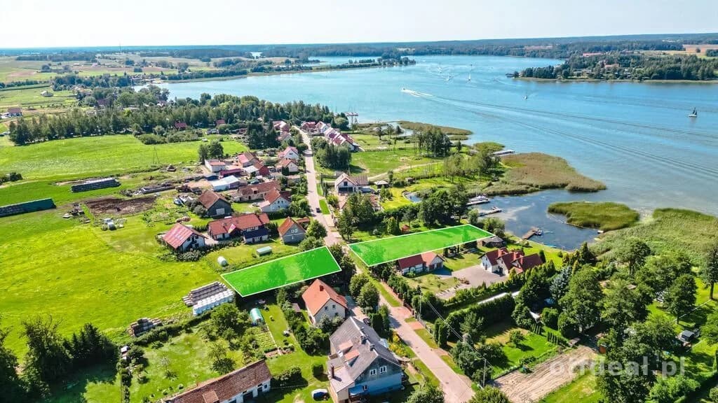 Tałty - dwie działki z MPZP, linia brzegowa SWJM