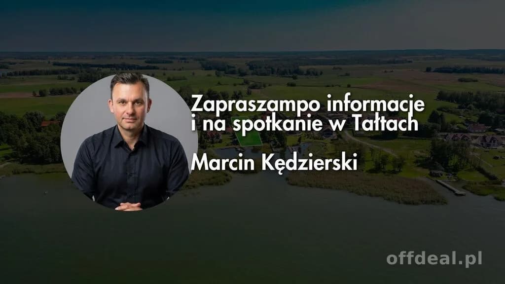 Tałty - dwie działki z MPZP, linia brzegowa SWJM