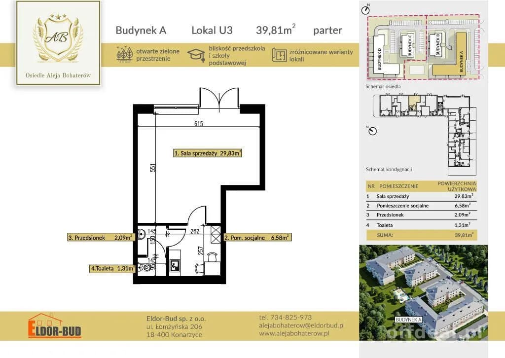 Atrakcyjny lokal usługowy w nowoczesnej zabudowie-Aleja Bohaterów