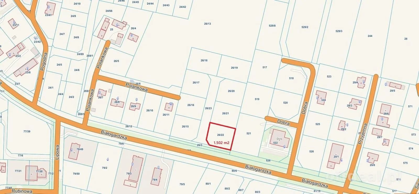Grundstück zum Verkauf in Niekanin | 1.502 m²
