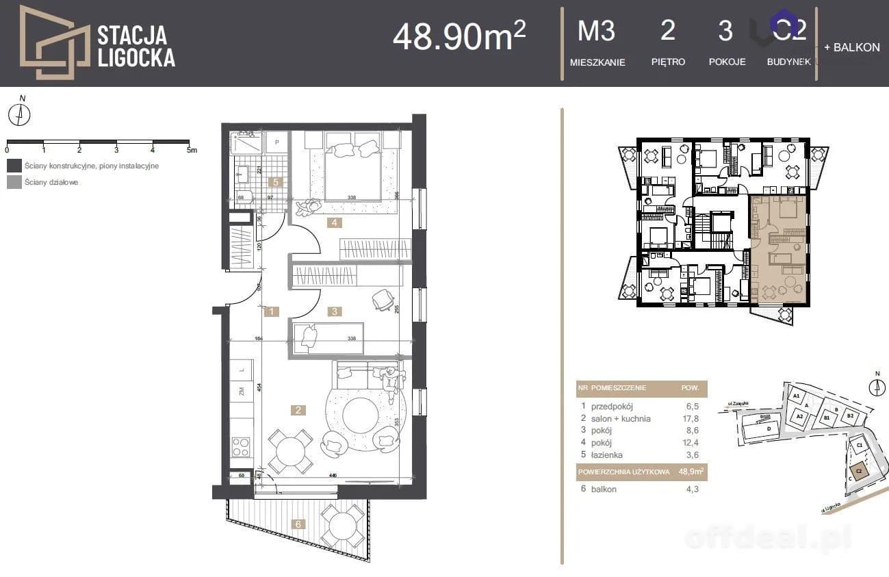 NOWE MIESZKANIA. 3 POKOJE! BALKON!