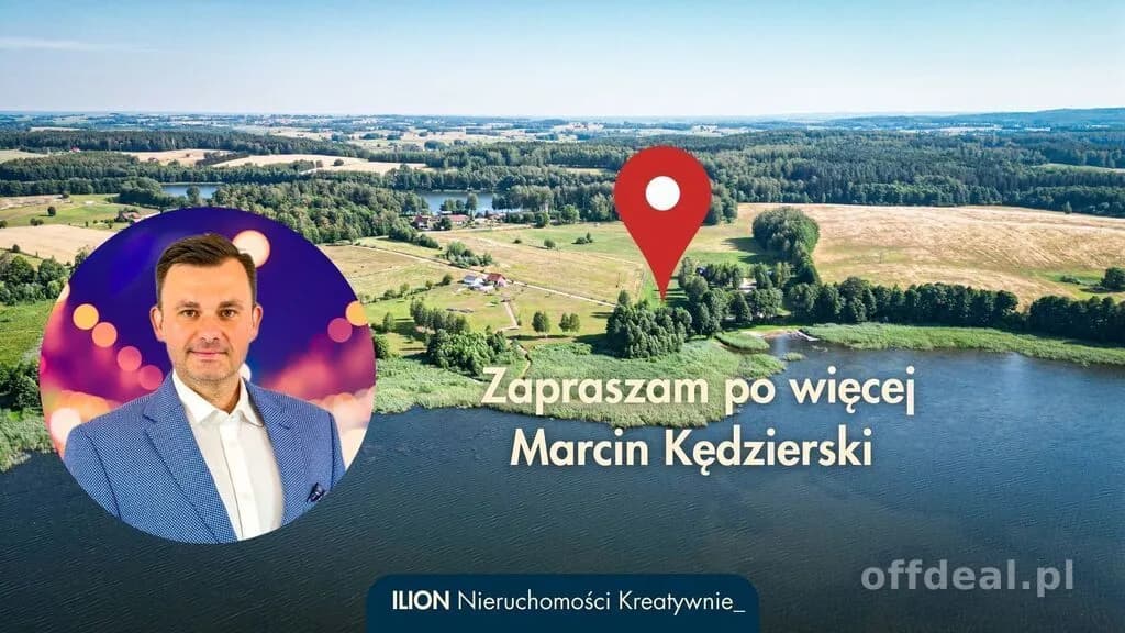Przytuły | działki budowlane nad jeziorem z plażą
