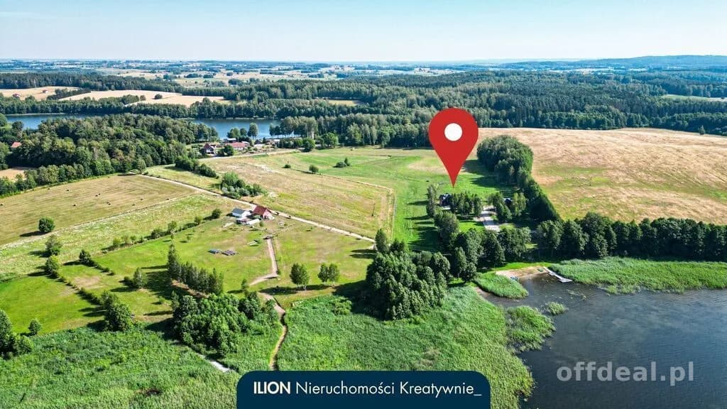 Przytuły | działki budowlane nad jeziorem z plażą
