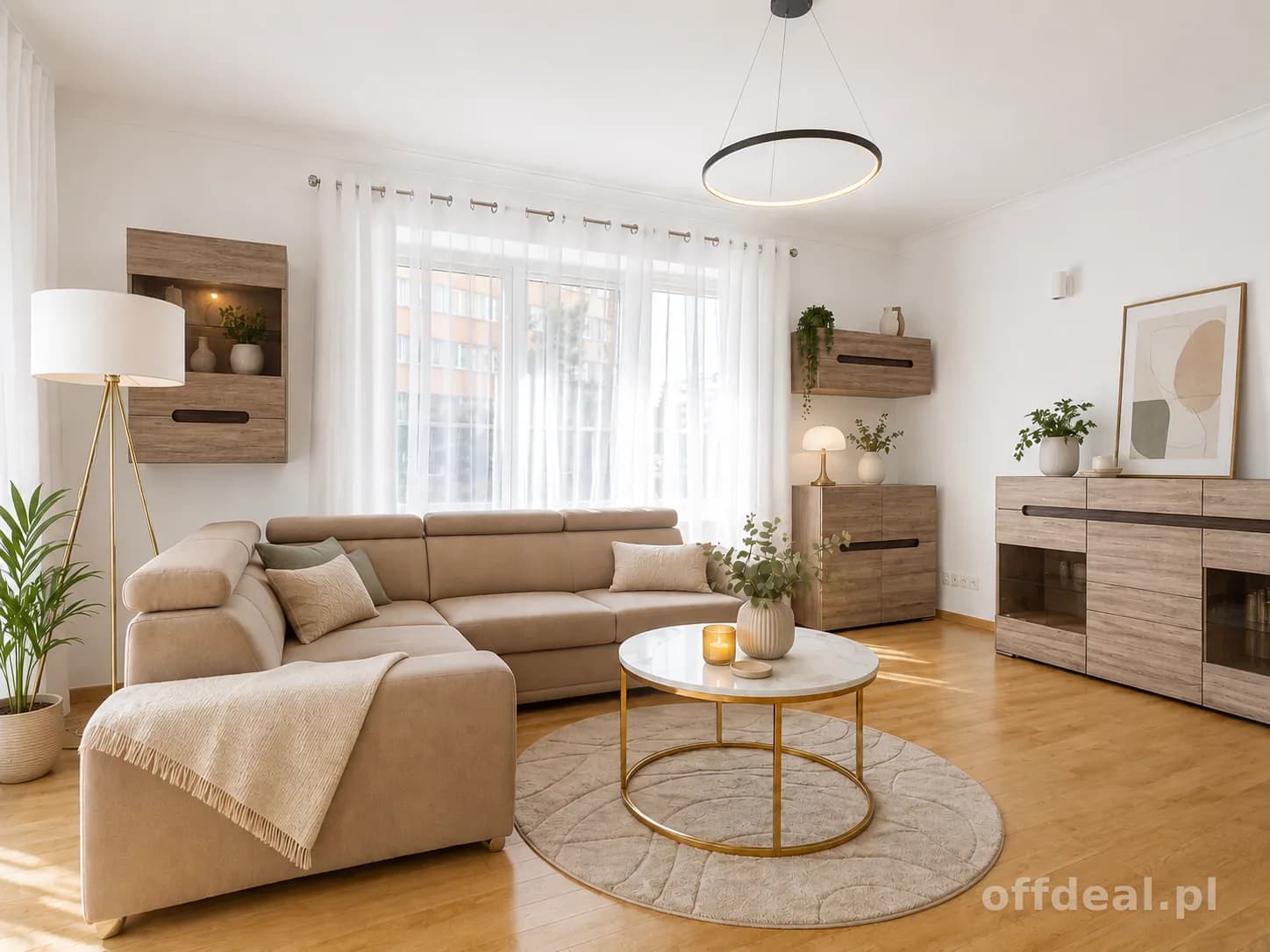 Elegancki apartament z klimatyzacją i balkonem - w pełni wyposażony