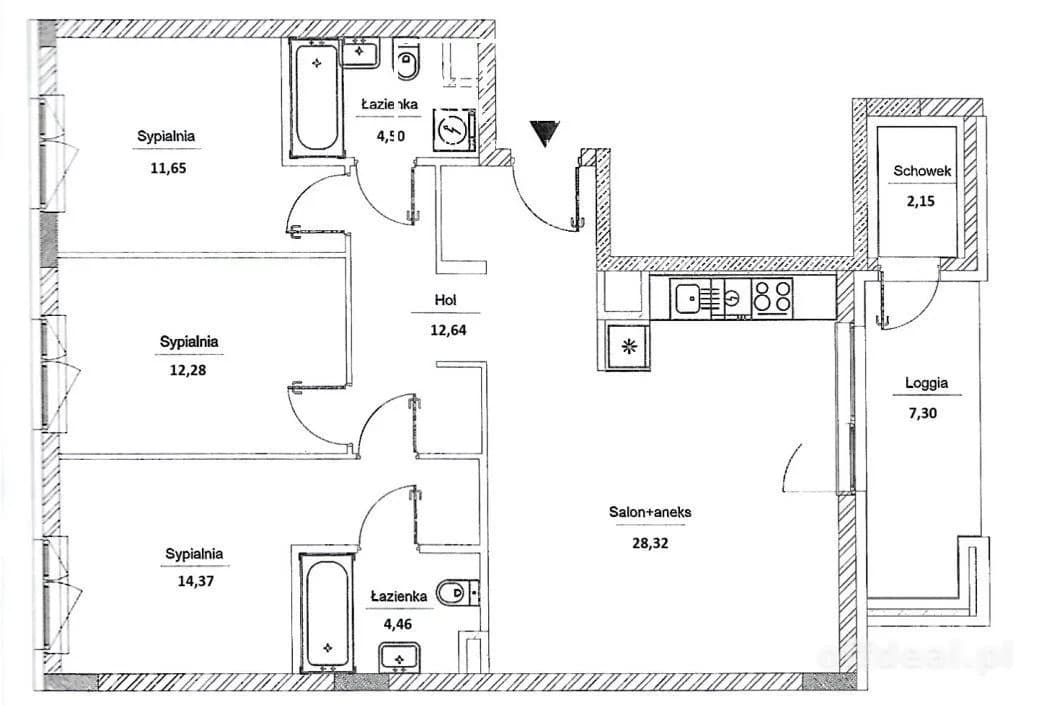 квартира на продаж у Warszawa, Targówek, Targówek Mieszkaniowy | 4-кімн. | 88,22 m²
