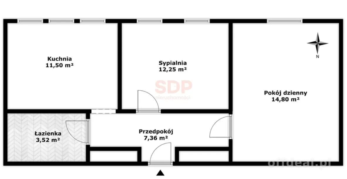 Słoneczne 2 pokoje z osobną kuchnią | Aleja Hallera