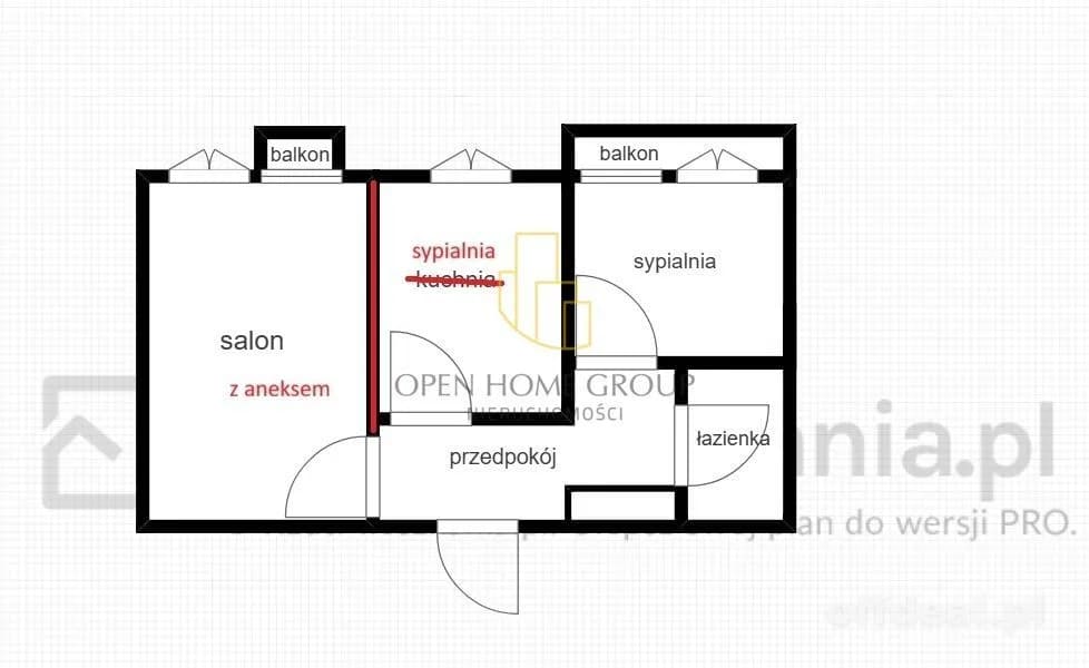 Zdjęcie 15: Mieszkanie, 2 pokoje, 49 m², Wrocław