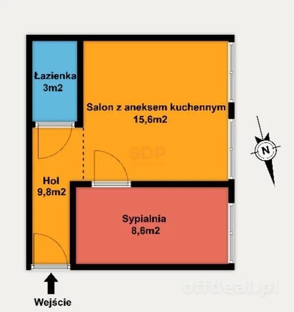 2 pokoje w kamienicy przy Wschodniej