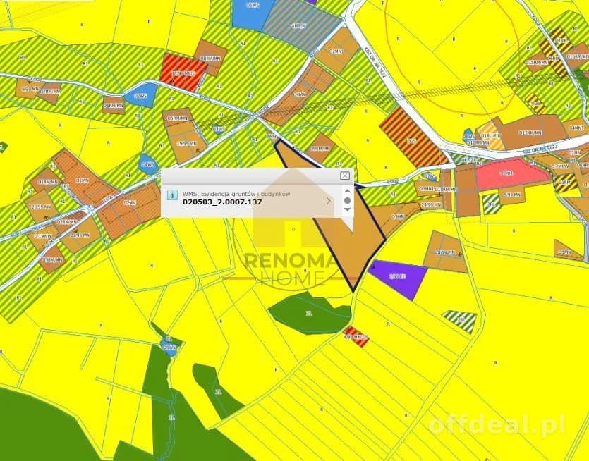 plot for sale in Myślinów | 27,000 m²