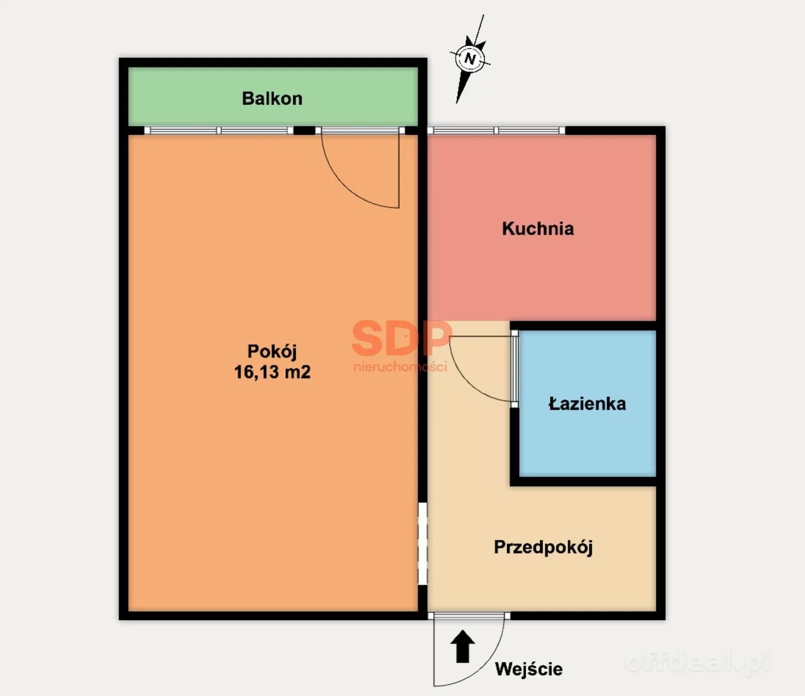 appartement à vendre à Łódź, Żubardź | 1 pièces | 30,02 m²