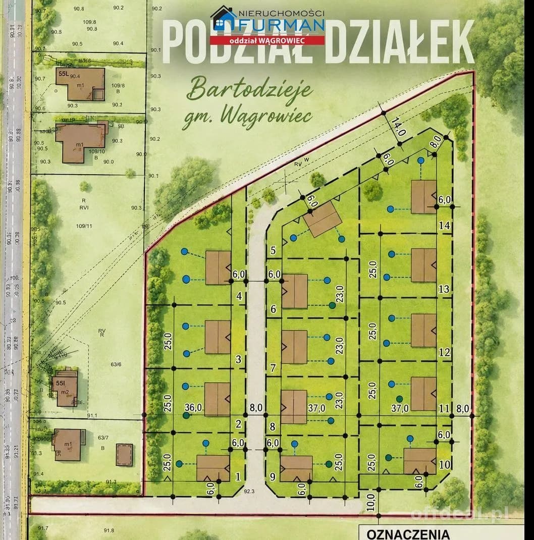 Działka budowlana Bartodzieje