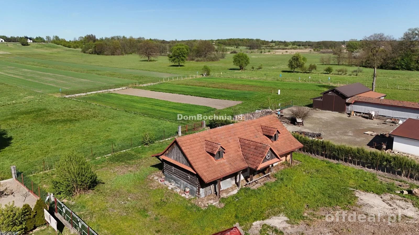 Dębina działka rolno budowlana 1.32ha stadnina