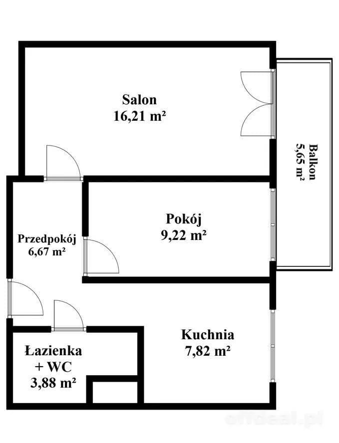 Foto 15: Wohnung, 2 rooms, 44 m², Wrocław
