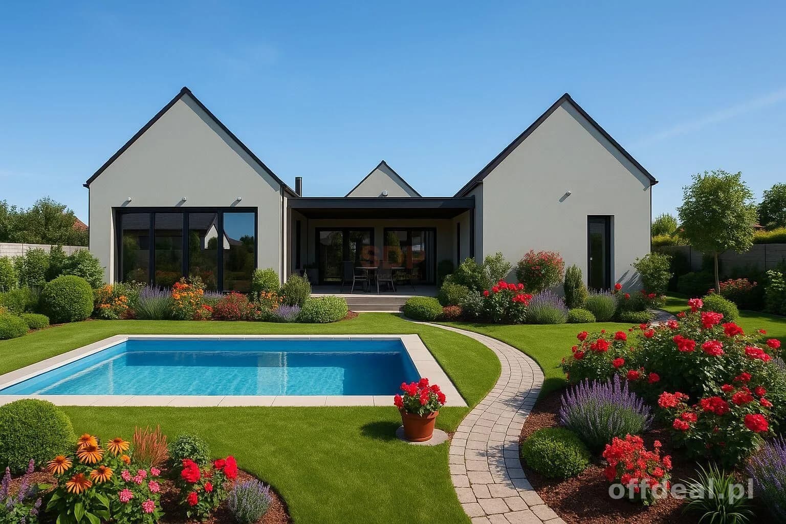 Perła architektoniczna, 384 m2, działka 13 ar, basen