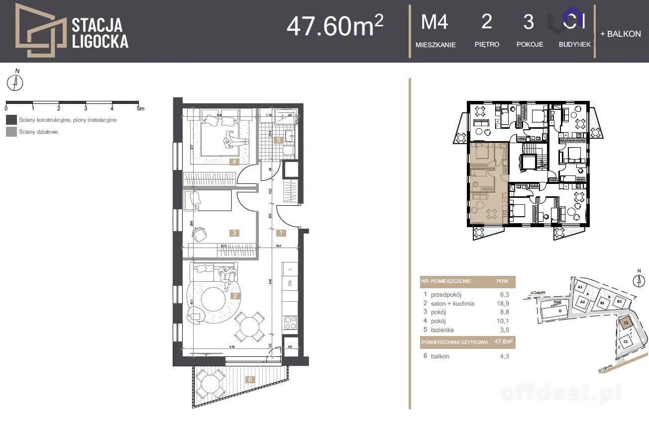 NOWE MIESZKANIA. 3 POKOJE! BALKON!