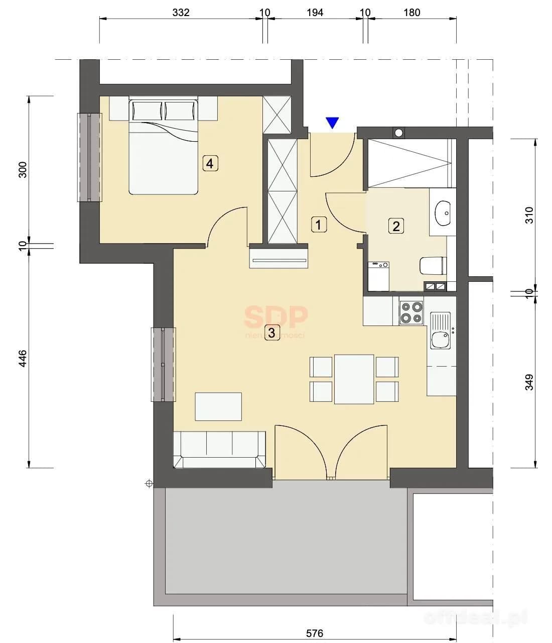 Nowy apartament z tarasem | STREFA SPA |