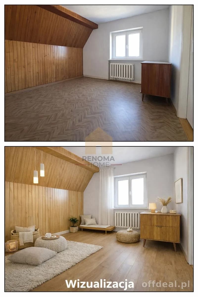 52 m2/do własnej aranżacji/ogródek/parking/strych