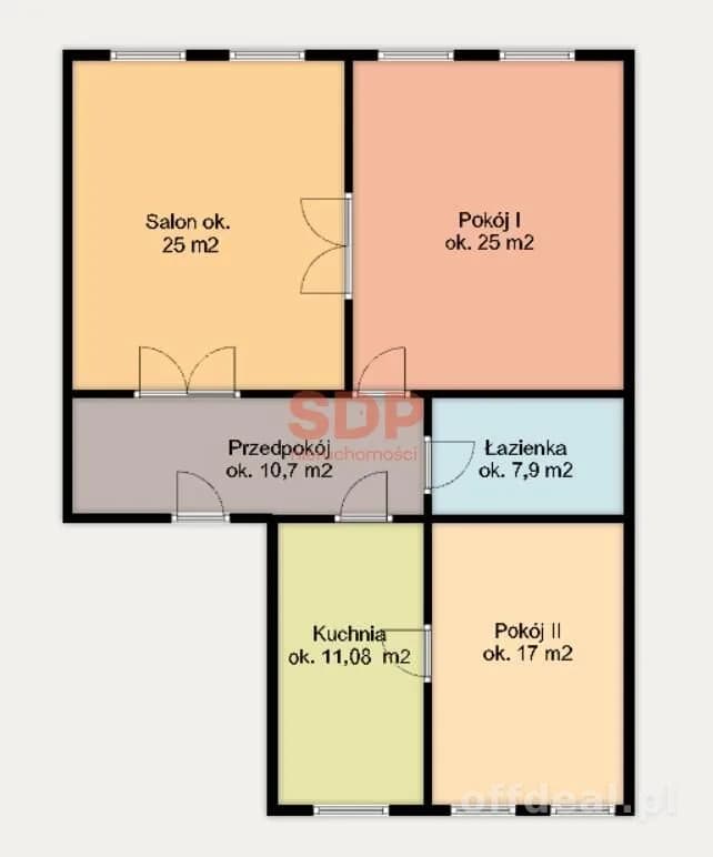 3 pokoje | 97,4 m2 | Centrum | Elegancja kamienicy