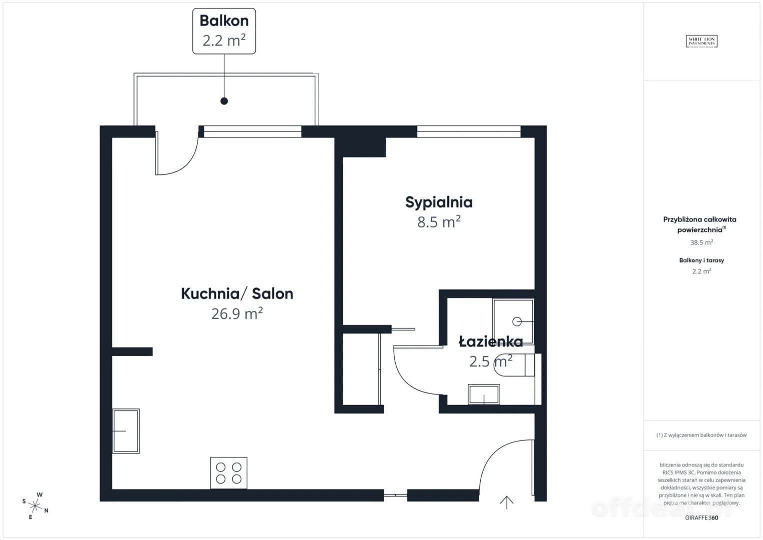2-room apartment for sale in Warszawa, Śródmieście, Śródmieście Północne | 38.8 m²