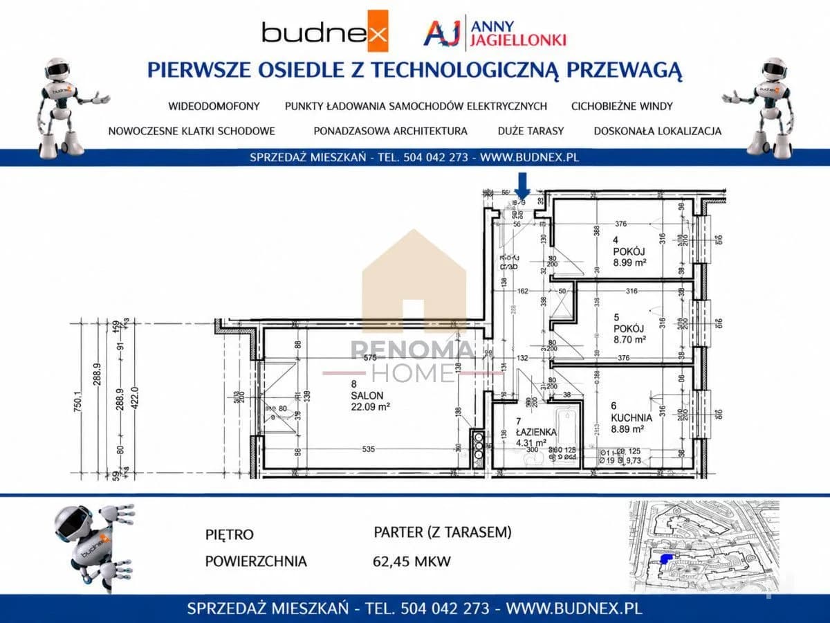 Zdjęcie 11: Mieszkanie, 4 pokoje, 62 m², Zielona Góra